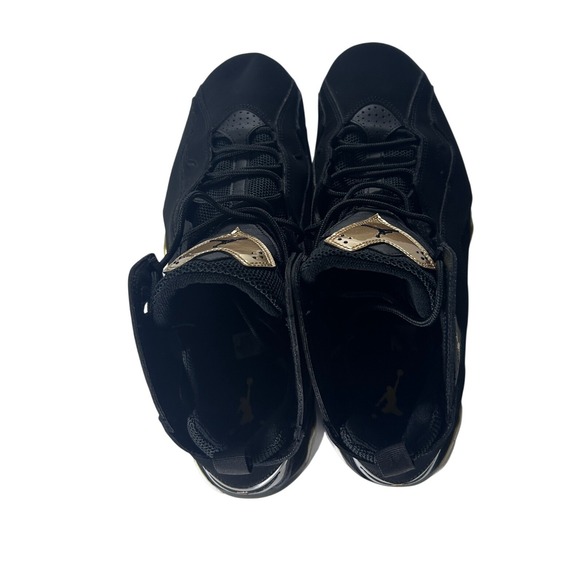 Jordan True Flight Men Size 13 Black Gold Basketball Sneakers Shoes 342964 070 - Picture 7 of 10